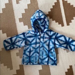 Patagonia Blue Tie-Dye Toddler Hoodie